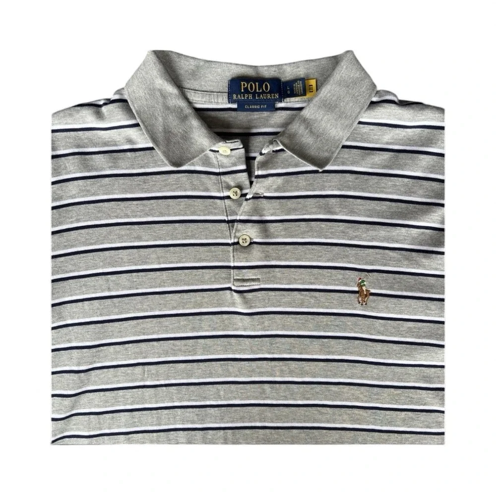 Polo Ralph Lauren Mens LG Shirt Flesh Pony Short Sleeve Classic Polo Rugby Golf